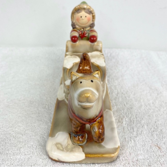 Yankee Candle Ronnie Walker “Eskimo Sleigh Dog Tea Light” Holder - Picture 2 of 11